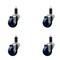 Service Caster 3'' SS Solid Poly Wheel Swivel 1-1/4'' Expanding Stem Caster Set, 4PK SCC-SSEX20S314-SPUS-114-4 - alternate 1